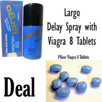 Deal of Largo Delay Spray with Vaigra 8 Tablets